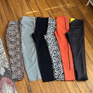 Zyia leggings capri lot of 6 pairs